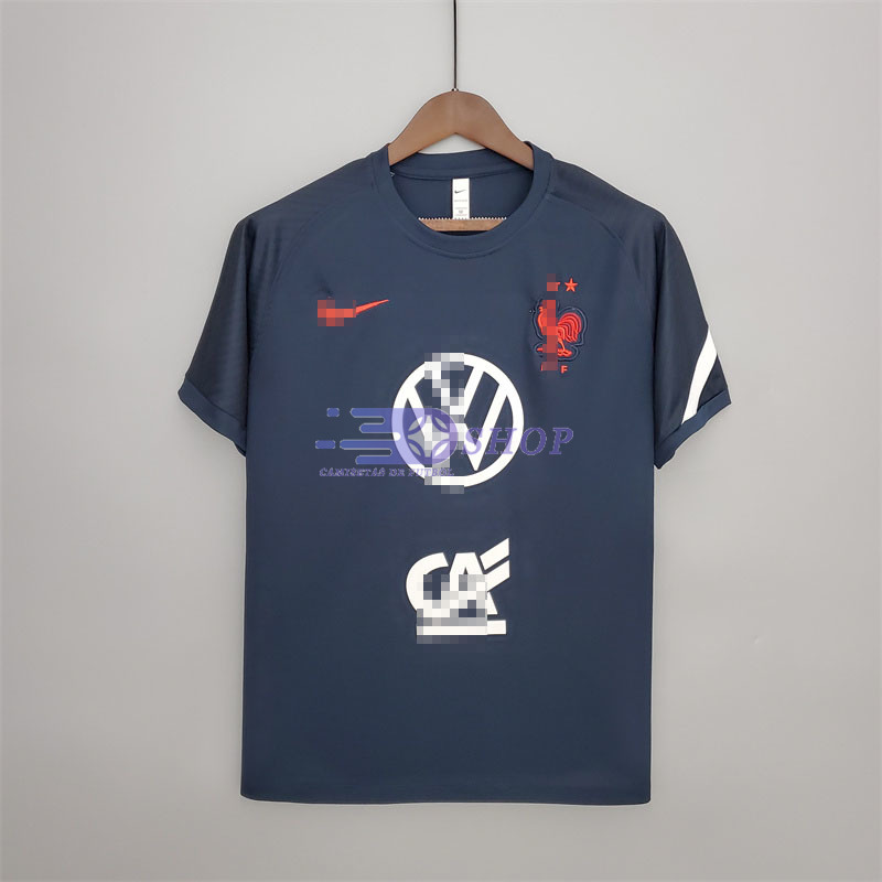 camiseta francia blanca rayas