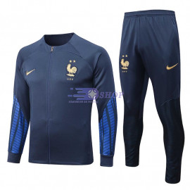Chandal Francia 2022 Azul Marino CamisetasDeFutbolShop