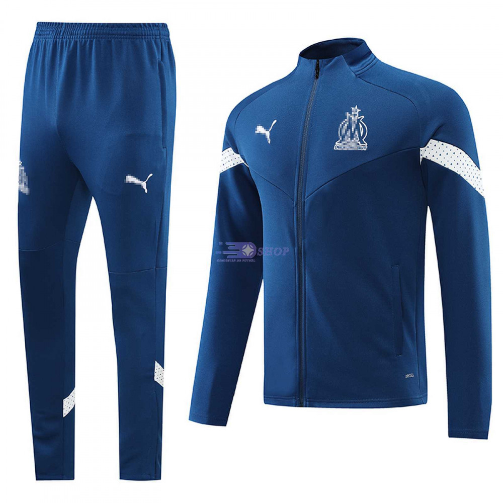 Chandal Olympique Marsella 2022 2023 Azul CamisetasDeFutbolShop