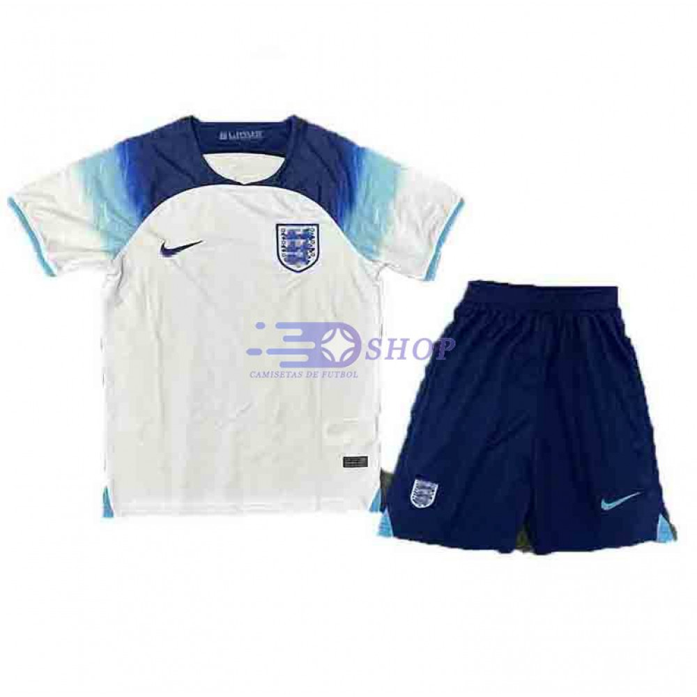 Camiseta Inglaterra Primera Equipación 2022 Niño Kit - Camisetasdefutbolshop
