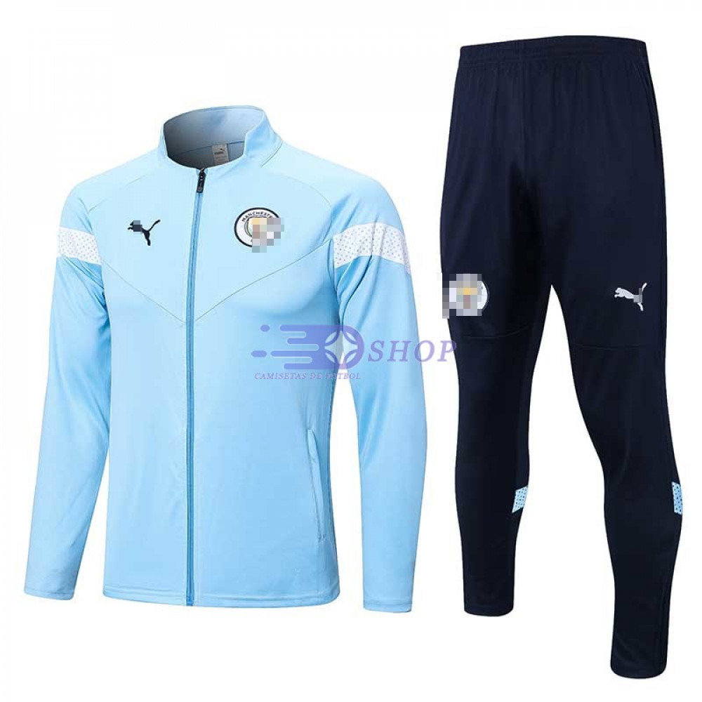 Chandal Manchester City 2022 2023 Azul Claro CamisetasDeFutbolShop