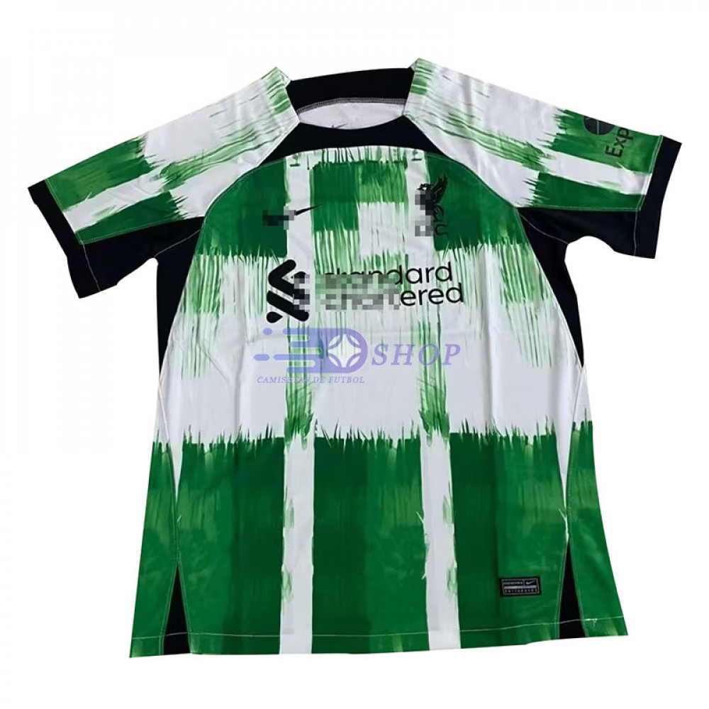 Camiseta liverpool 2023 2024 Verde Blanco Camisetasdefutbolshop