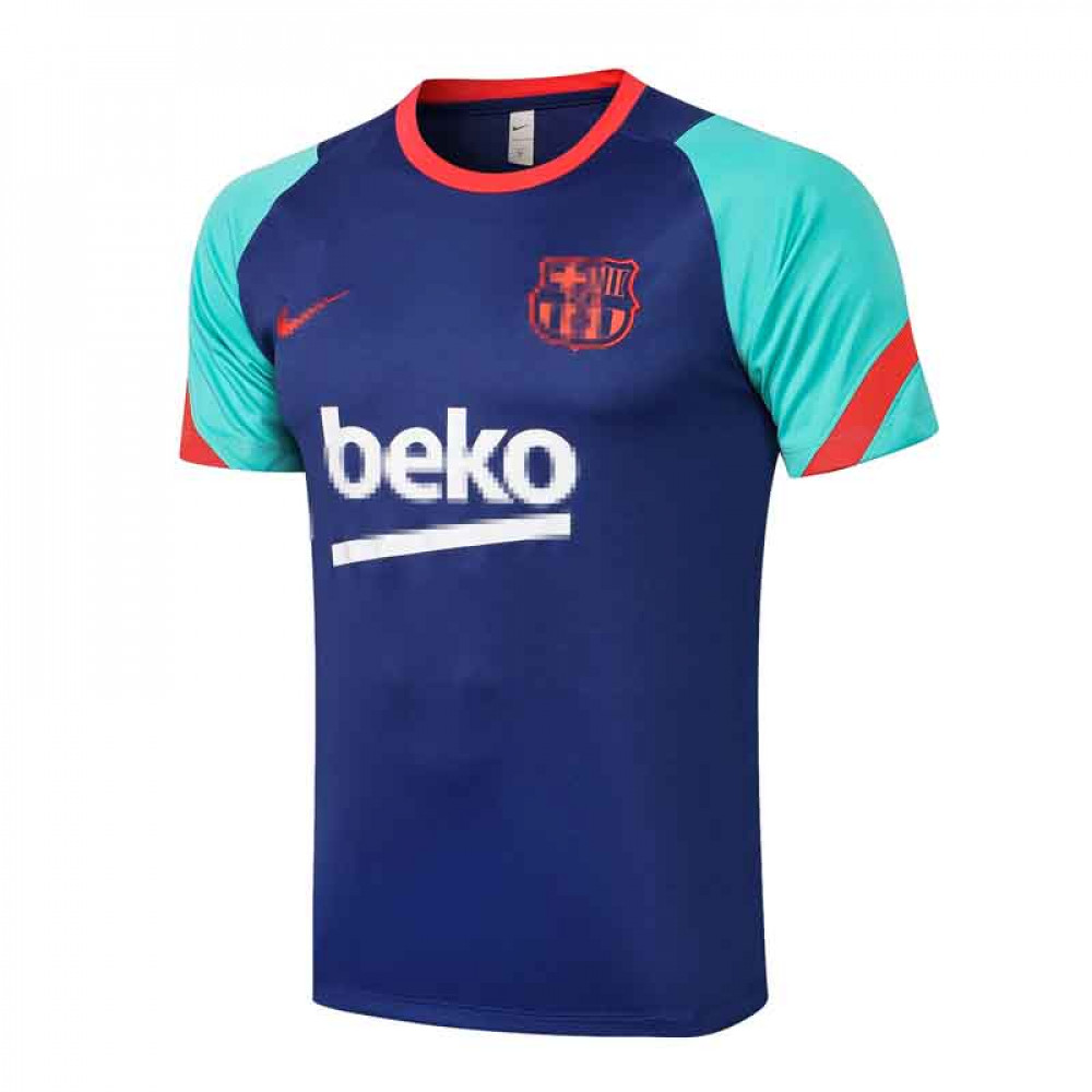 Camiseta de Entrenamiento Barcelona 2021 2022 Azul Verde