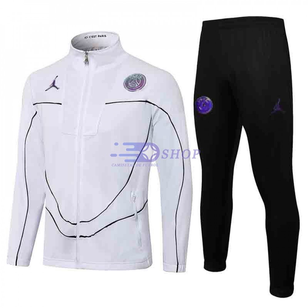 PSG 2021/2022 Jordan Cuello Alto Blanco Marca Púrpura - Camisetasdefutbolshop