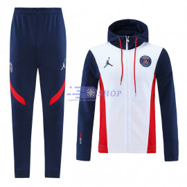 Nueva Chaqueta Futbol Con Capucha Paris PSG Blanco 2019 2020 Tailandia