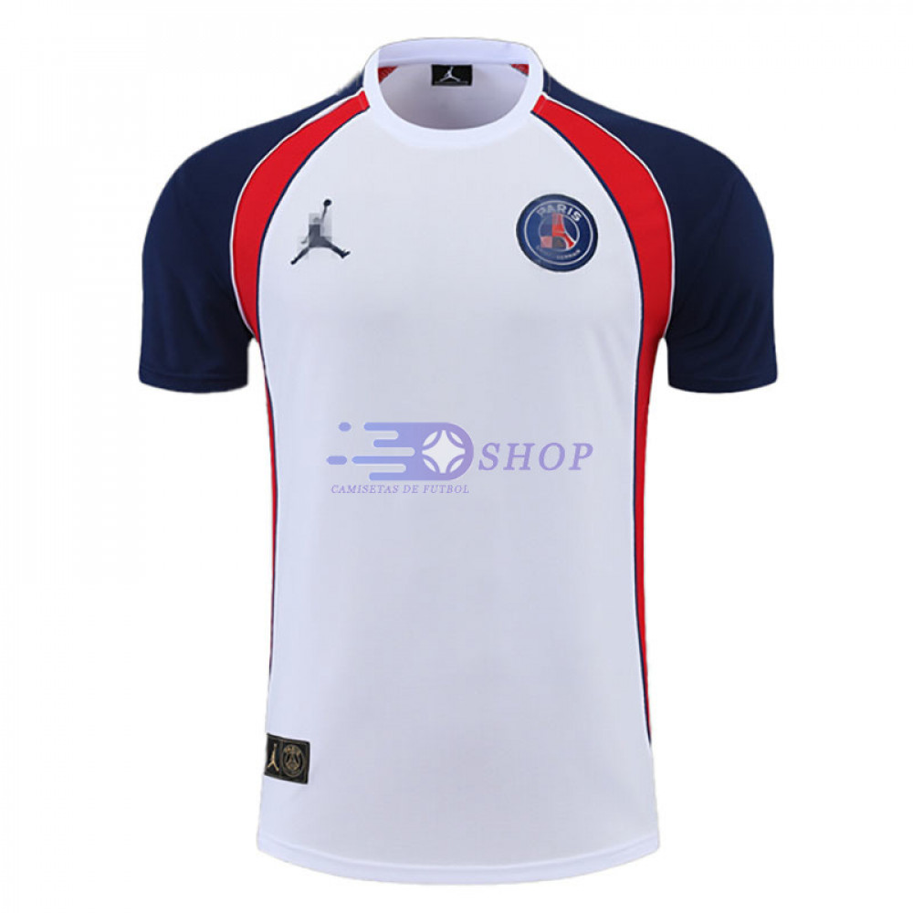 bordado Hundimiento Alpinista Camiseta de Entrenamiento PSG 2022/2023 Blanco/Azul/Rojo -  Camisetasdefutbolshop