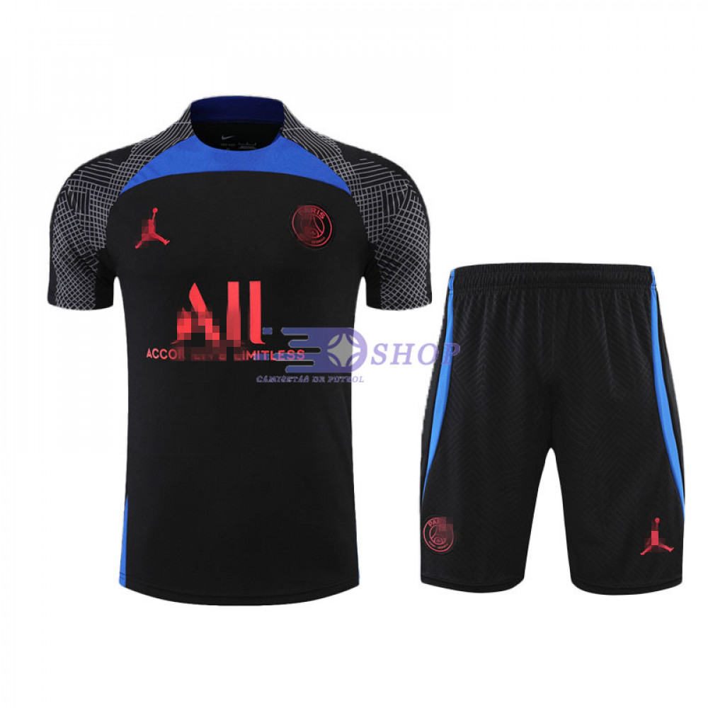 Camiseta de Entrenamiento PSG 2022 2023 Kit Negro Azul