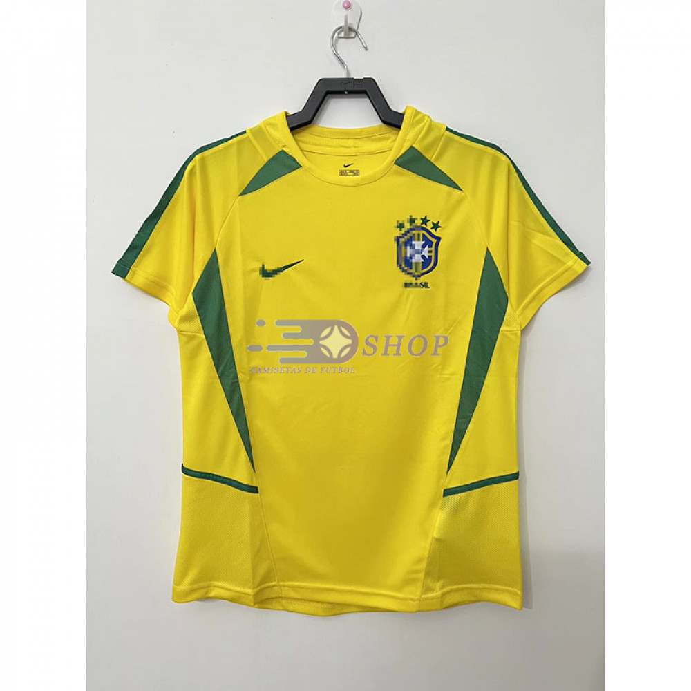 Camiseta Brasil 1ª Equipación Retro 2002 - Camisetasdefutbolshop