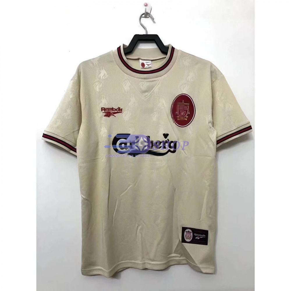 datos estudio amortiguar Camiseta Liverpool 2ª Equipación Retro 96/97 - Camisetasdefutbolshop