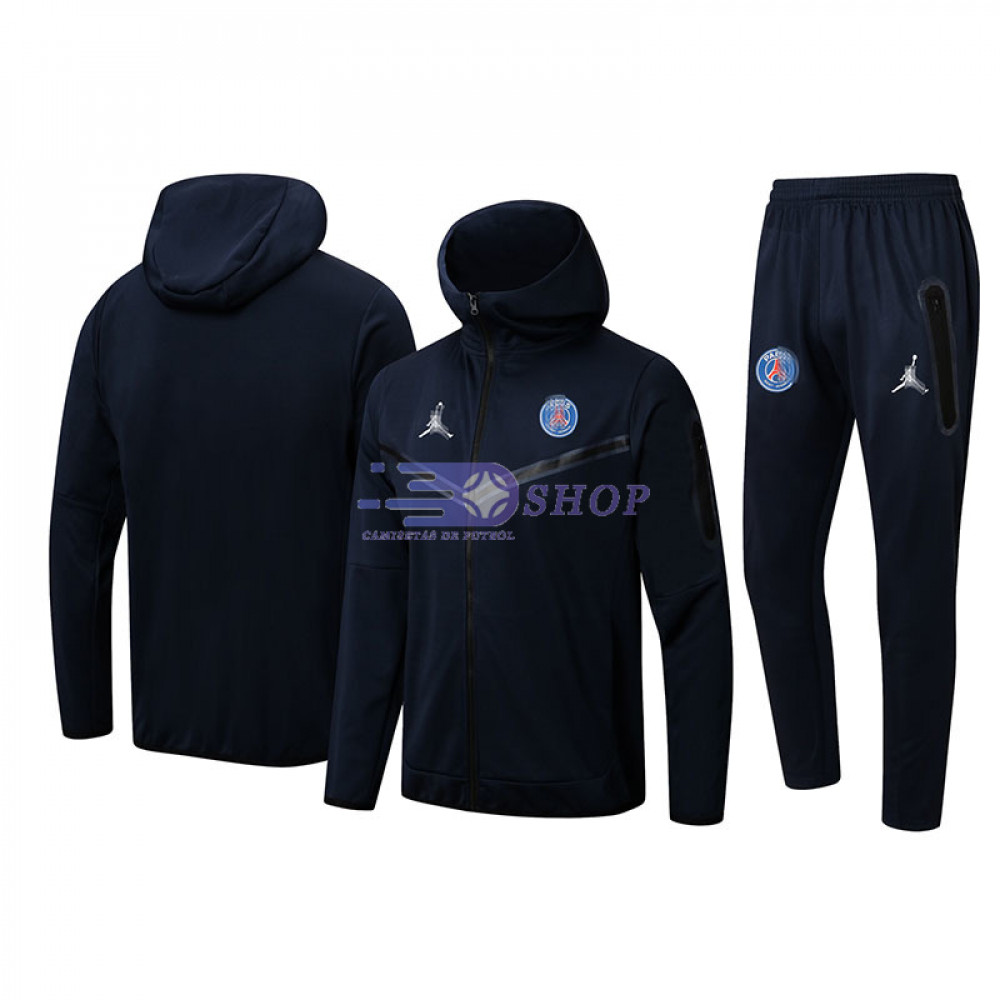 Chandal PSG 2022/2023 Capucha Azul Oscuro - Camisetasdefutbolshop