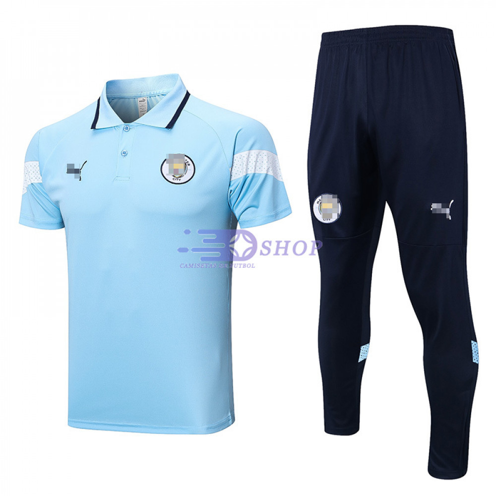 Camiseta Polo del Manchester City 2022-2023 Azul