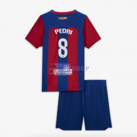 Camiseta Pedri 8 Barcelona 2023/2024 Primera Equipación Niño Kit -  Camisetasdefutbolshop
