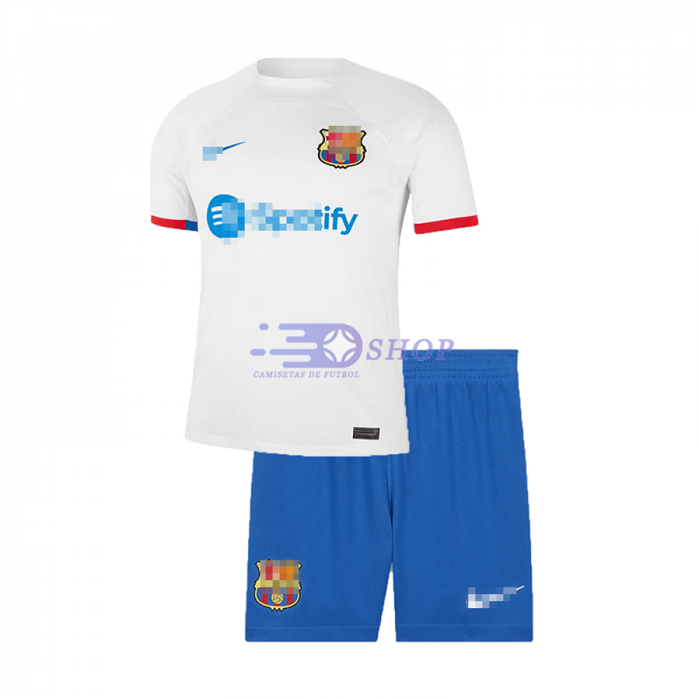 Camiseta Barcelona 2023/2024 Segunda Equipación Niño Kit
