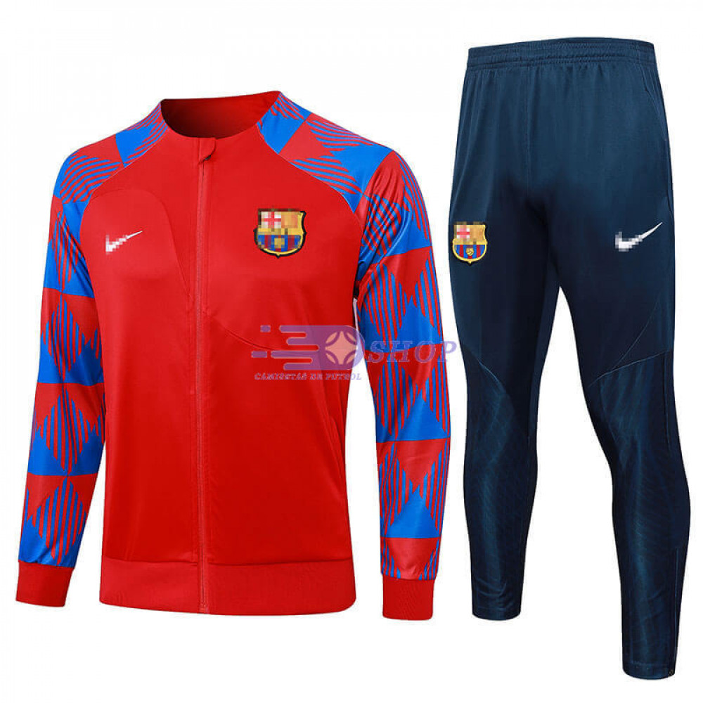 Chandal Barcelona Rojo/Azul 2023/2024 - Camisetasdefutbolshop