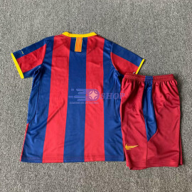 Camiseta Barcelona 10/11 Primera Equipación Retro Niño Kit -  Camisetasdefutbolshop
