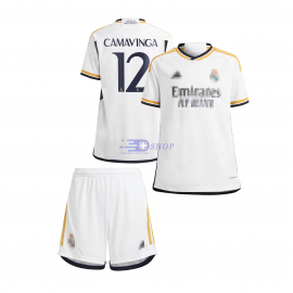 Real Madrid Conjunto Niño Camiseta y Pantalón Primera Equipación de la  Temporada 2023-2024 - Vini JR.