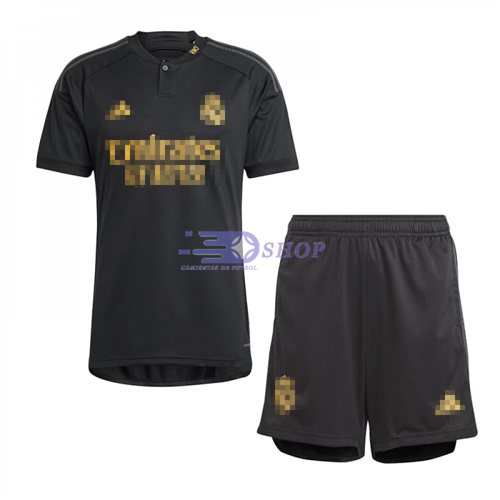 Camiseta Real Madrid 2023/2024 Tercera Equipación Niño Kit -  Camisetasdefutbolshop