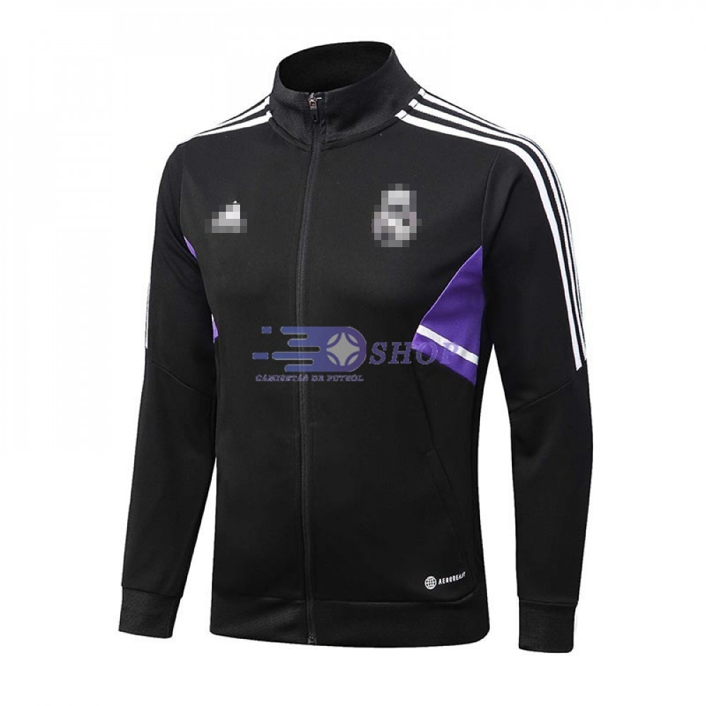 Chaqueta Real Madrid 2022/2023 Negro/Púrpura - Camisetasdefutbolshop