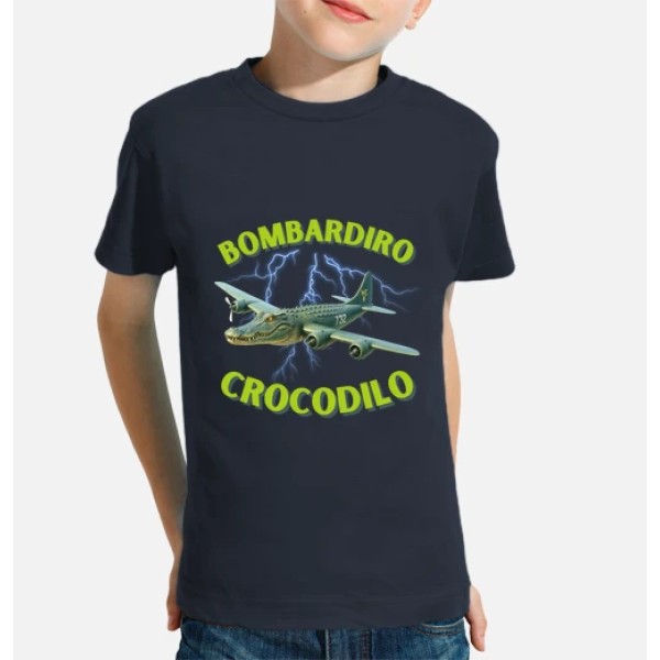 Bombardiro Crocodilo camiseta niu00f1o