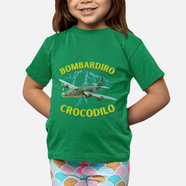 Bombardiro Crocodilo camiseta niu00f1o
