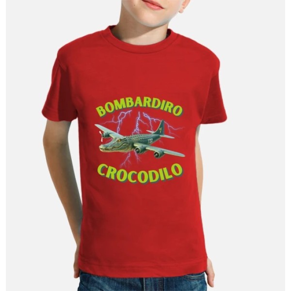 Bombardiro Crocodilo camiseta niu00f1o