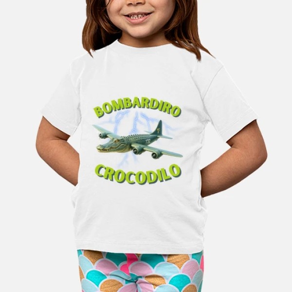 Bombardiro Crocodilo camiseta niu00f1o
