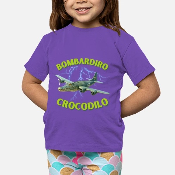 Bombardiro Crocodilo camiseta niu00f1o
