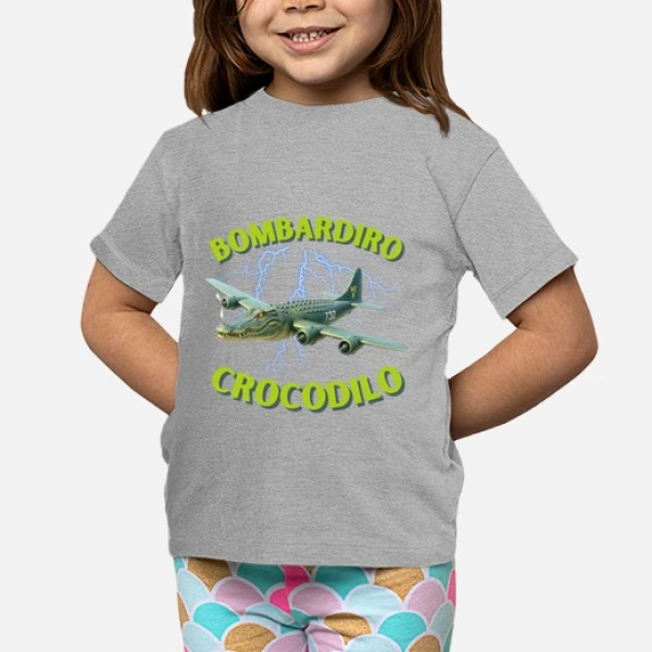 Bombardiro Crocodilo camiseta niu00f1o