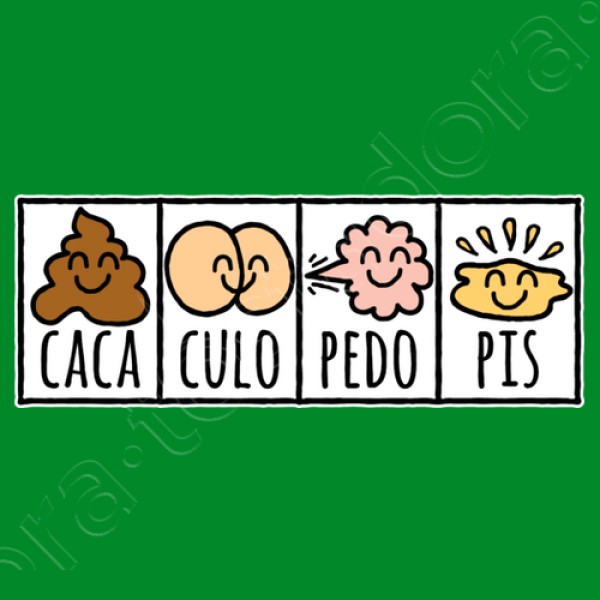 Caca Culo Pedo Pis (fondo oscuro)