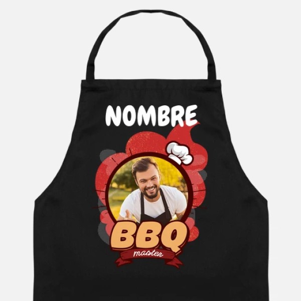delantal bbq master foto personalizable