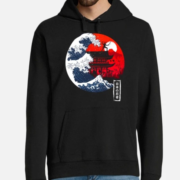 Hombre, jersey con capucha, negro