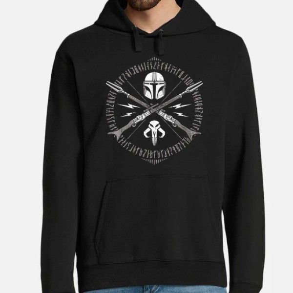 Hombre, jersey con capucha, negro